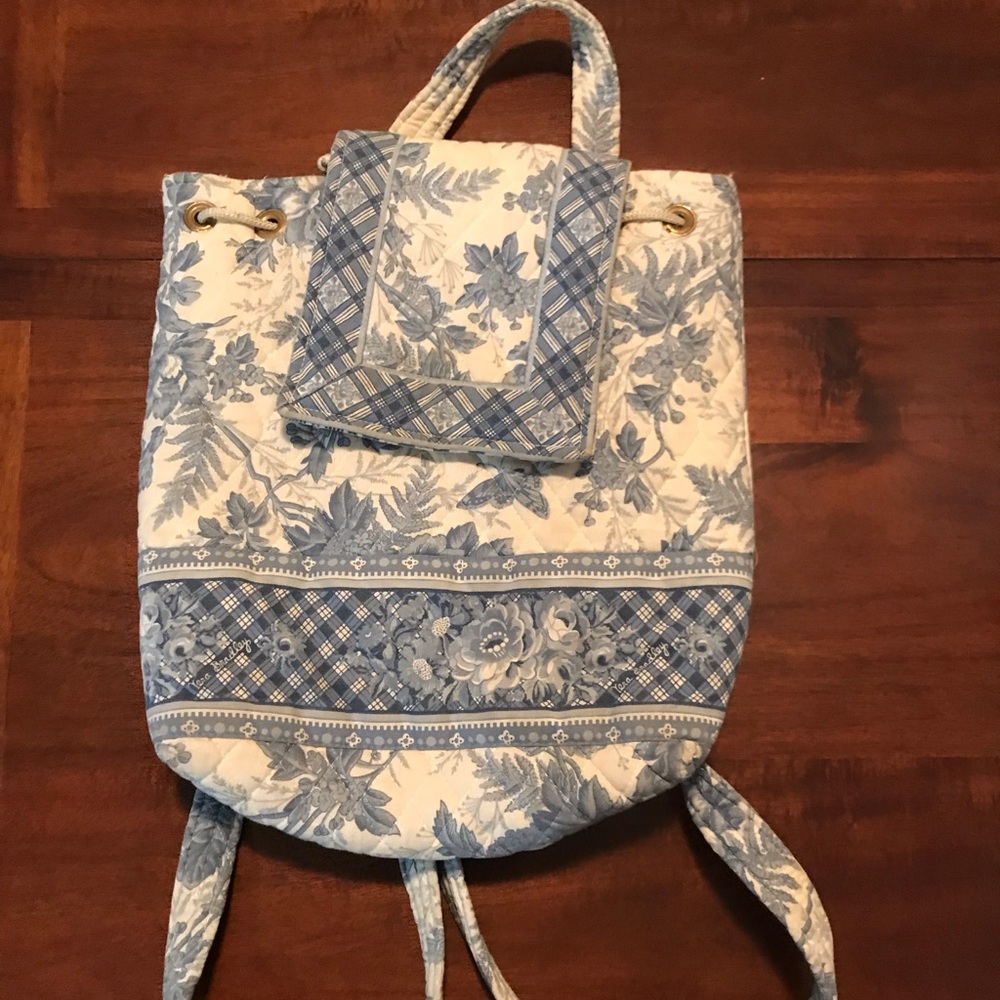 Vera Bradley light blue backpack